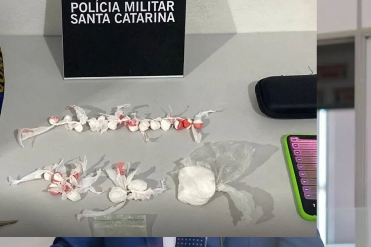 Homem é detido com drogas após tentar fugir da Polícia Militar em Garopaba